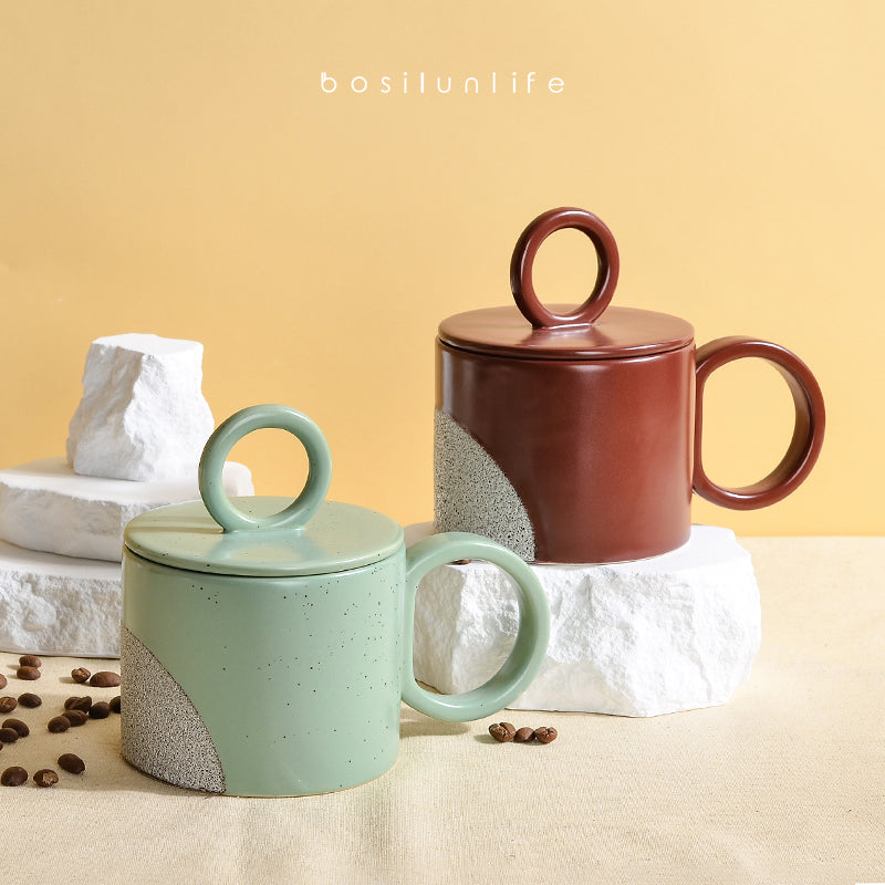 Bubble Handle Ceramic Mug
