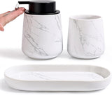 BosilunLife Bathroom Accessories Set 3 pcs -Marble