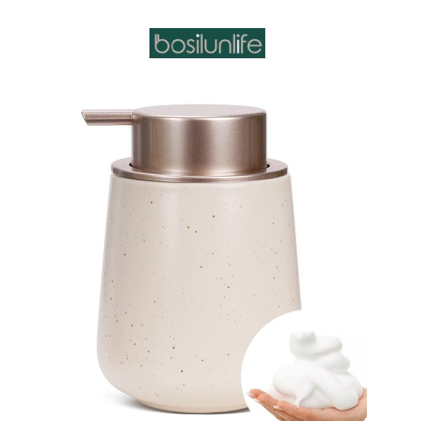 Bosilunlife Ceramic Foaming Soap Dispenser - 12 Oz-Foam