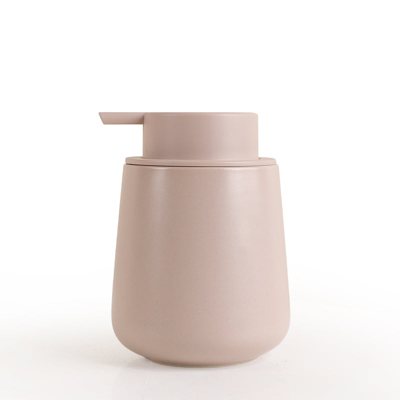 khaki liquid soap dispenser