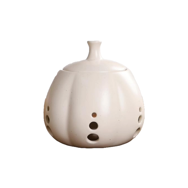 BosilunLife Ceramic Beige Garlic Keeper-Large